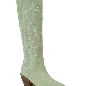 Azalea Wang Beckett Ella Mint Western Boots Sz 6.5